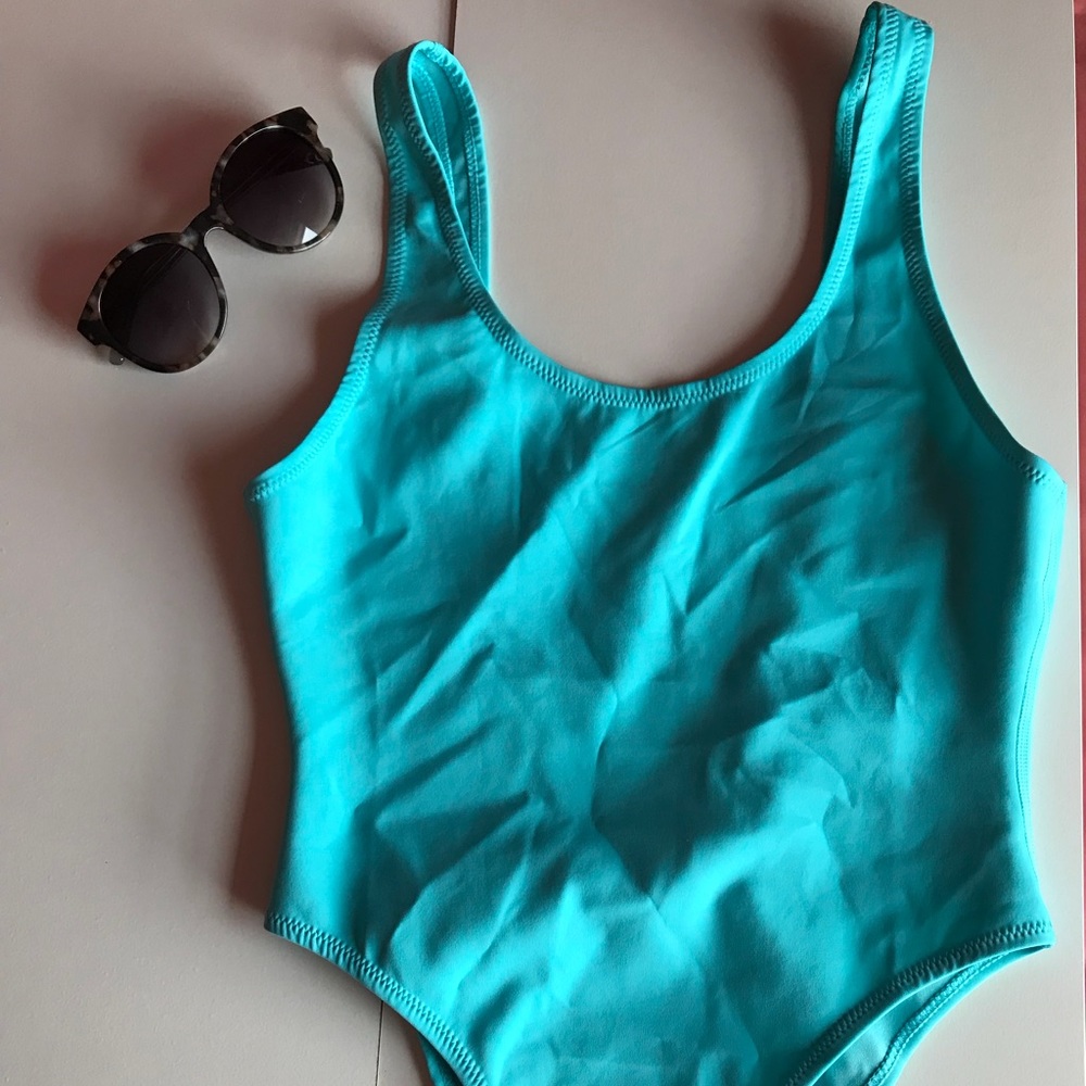 NWT Kendall & Kylie blue cheeky one-piece
